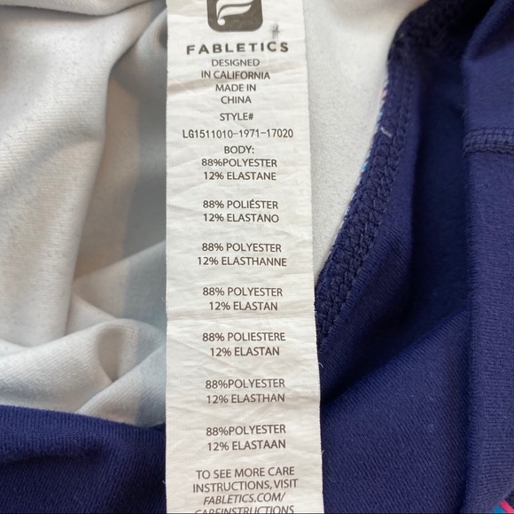 Fabletics Salar Print Powerhold Capri Pants - Picture 7 of 8